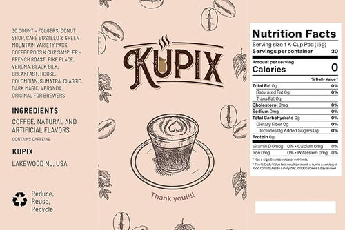 30 Count – Variety Pack Coffee Pods K Cup Sampler – French Roast Black Silk Breakfast House Colombian Classic Dark Magic Original for Brewers