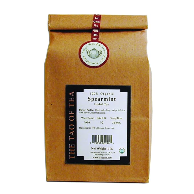 The Tao of Tea Spearmint 100% Organic Herbal Tea 1-Pounds