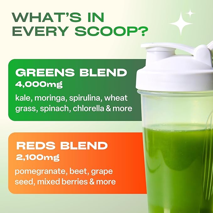 GOBIOTIX Super Greens Powder with Organic Spirulina - Superfood Supplement with Fruit Blend Probiotics and Enzymes for Digestive Health - Vegan Non-GMO - 30 Servings (Mango - 1 Pack)