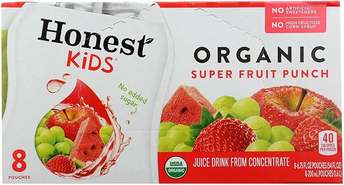 Kids Drink 95% Organic Superfruit Punch 8/6.75Fluid Oz (Pack of 4) 4