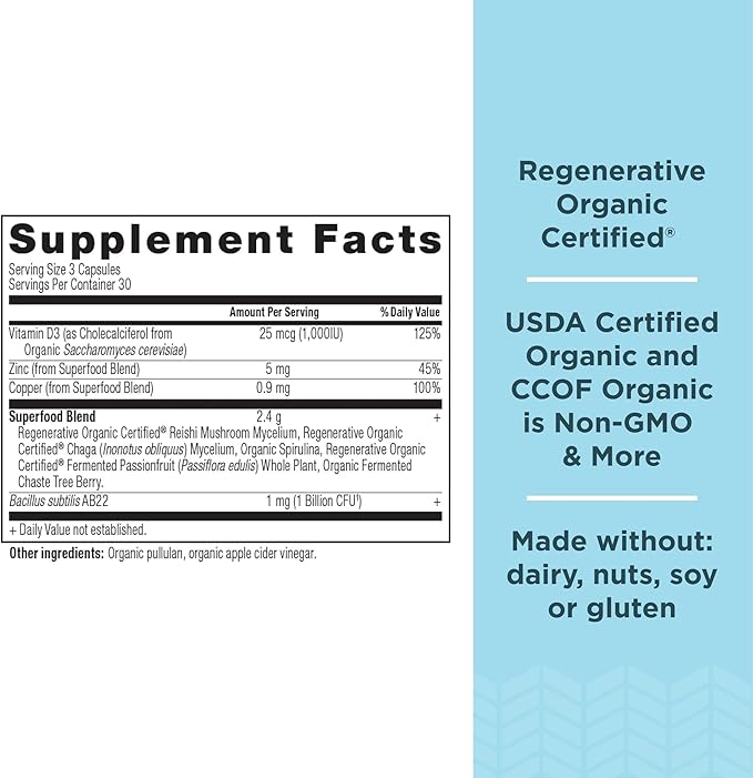 Ancient Nutrition Regenerative Organic Certified Women's Hormones Capsules Supports Women’s Hormone Health Healthy Digestion and Gut Microflora Gluten Free Paleo and Keto Friendly 90 Count
