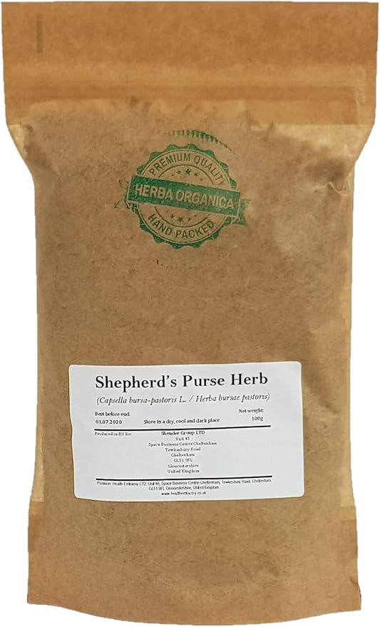 Herba Organica Shepherd's Purse Herb - Capsella Bursa-Pastoris L - Herbal Tea (100g)