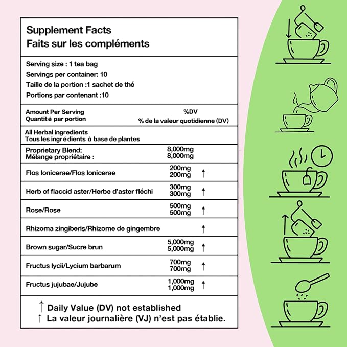 Siyolaherb Natural Fibroid Herbal Tea 2 Pack for Women Get Pregnant Fast and Uterus Cleanse Fertility Tea for Women Hormone Balance