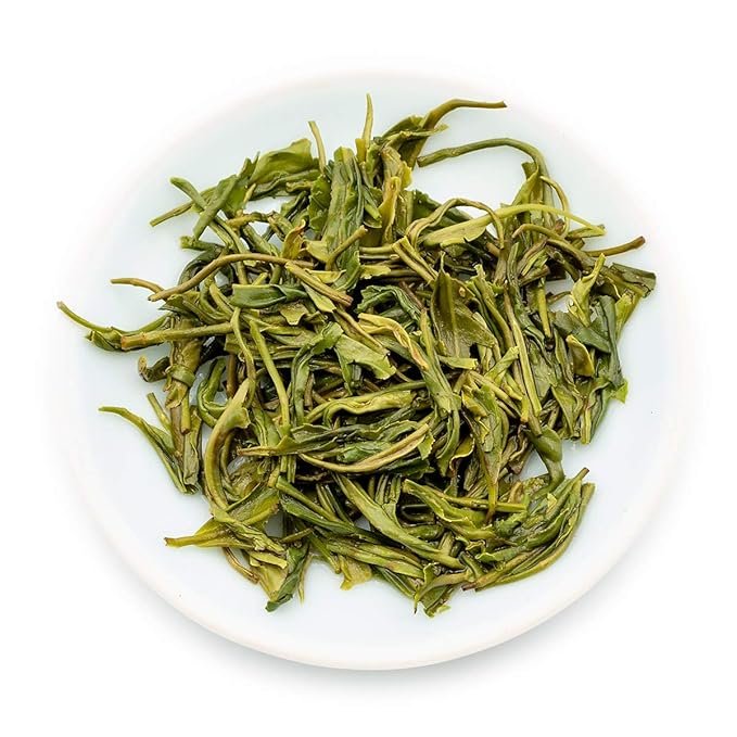 Oriarm Qingdao Laoshan Green Tea Loose Leaf - Chinese Cloud and Mist Green Tea Leaves 450g (16 ounce) Ziplock Resealable Bag