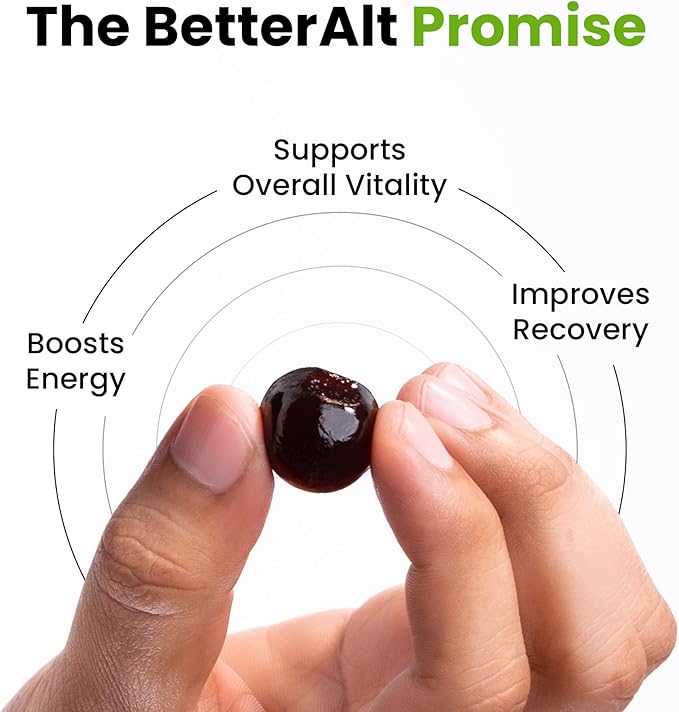 Better Alt Pure Himalayan Shilajit Gummies with 100% Shilajit |High Potency Gold Grade| 60 Gummies for Energy Boost &amp Immune Support 75%+ Fulvic Acid| Travel Friendly - Tamarind Flavor