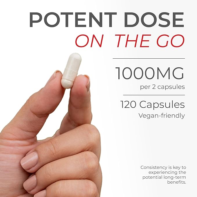 Neurogan Urolithin A PRO Capsules - 1000mg 120 Ct - Advanced Cellular Health Post Biotic Supplements - Ultra Micronized Urolithin A Supplement Sourced from Pomegranate Extract
