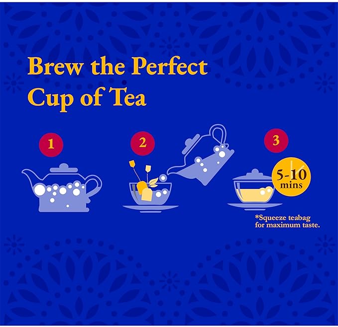 Tadin Ginger Tea Blend Herbal Tea Caffeine Free 24 Tea Bags Per Box Pack of 6