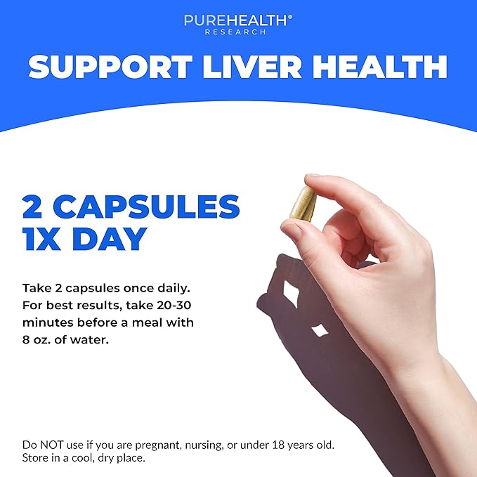 Liver Health Detox and Cleanse Supplement for Fatty Liver - Healthy Liver Blend with Artichoke Extract Milk Thistle and Dandelion - Liver Support Support Supplements for Women &amp Men - 2 Bottles
