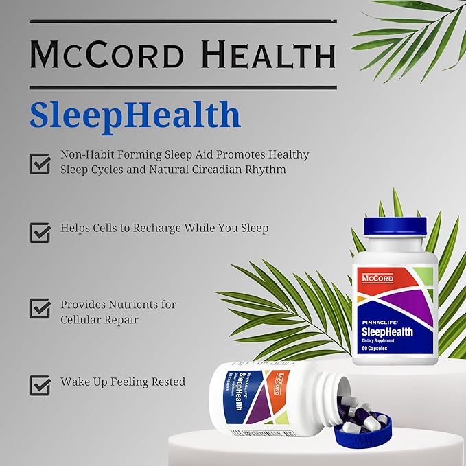 SleepHealth Supplement | Naturally Enhance Your Sleep Experience | Olivamine | Vitamin with Melatonin Magnesium Glycinate| 60 Count Capsules