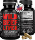 Wild Foods Beef Liver Capsules - Grass-Fed &amp Pasture-Raised | 3000mg Ancestral Supplement for Natural Energy &amp Immune Support | Organ Supplement for Men &amp Women | Keto Paleo Carnivore (1