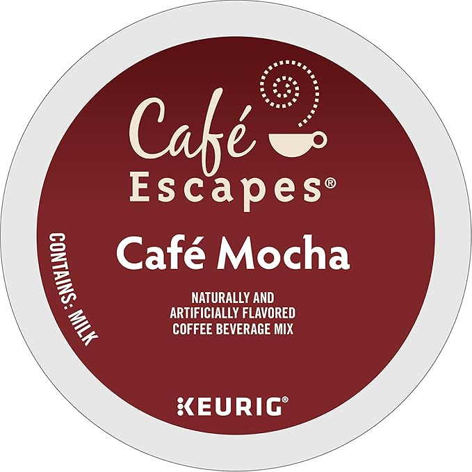 Café Escapes Café Mocha Coffee Beverage Single-Serve K-Cup Pods 60 Count