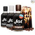 Jot Coffee Concentrate (Variety 3pk) High Caffeine Cold Brew Coffee Concentrate Liquid for Iced Coffees Instant Espresso Hot or Cold Instant Coffees - Makes 14 Cups 150mg Caffeine/Tbsp No Sugar