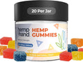 Hemp Gummies 500mg - Max Strength for Adults - Chill Inflammation Natural Pain Restful Sleep (25mg Gummy) - by Hemp and Hand