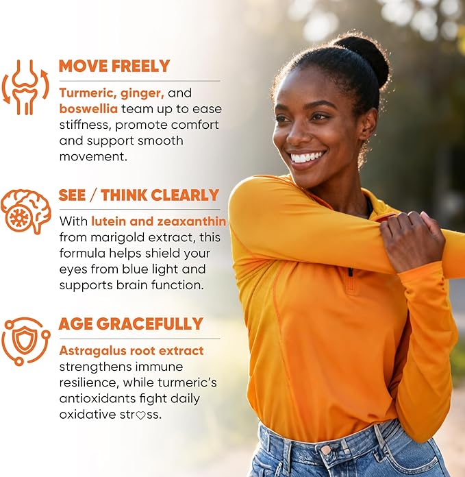 Liposomal Turmeric Ginger Curcumin Complex Supplement Pills 2000mg Organic Turmeric Root with Black Pepper Lutein and Zeaxanthin Supplements Liquid Softgels 95% Curcuminoids Non-GMO 240ct