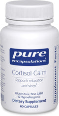 Pure Encapsulations Cortisol Calm - Supports Cortisol Health &amp Relaxation - Contains Ashwagandha &amp L-Theanine - Restful Sleep - 60 Capsules