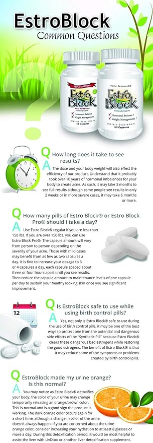 Estroblock PRO Triple Strength - 60 Capsules DIM &amp Indole 3-Carbinol for Natural Hormonal Hormone Balance Acne - Anti Toxic Estrogen Aromatase Inhibitor Blocker. Soy Free Dairy Free Non-GMO (1
