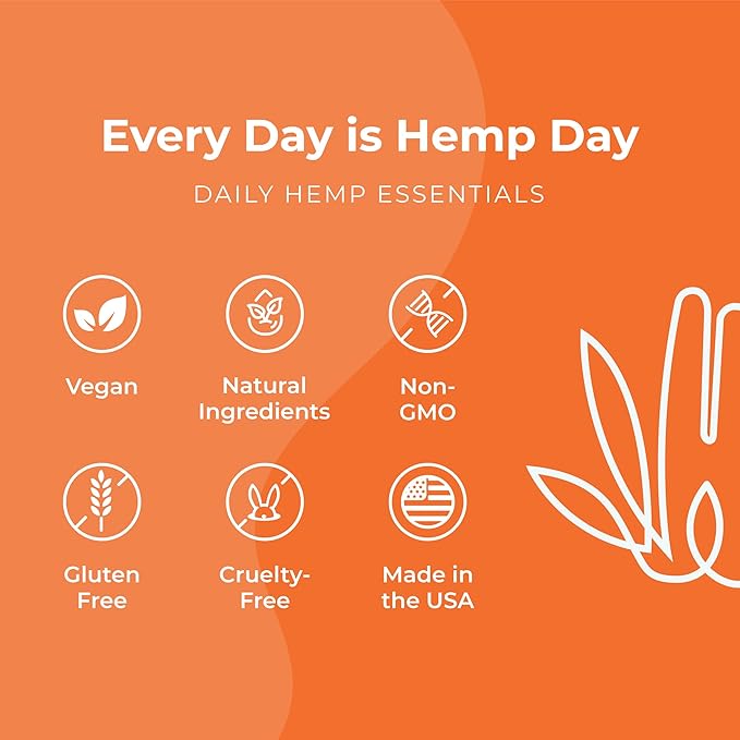 Hemp Gummies 500mg - Max Strength for Adults - Chill Inflammation Natural Pain Restful Sleep (25mg Gummy) - by Hemp and Hand