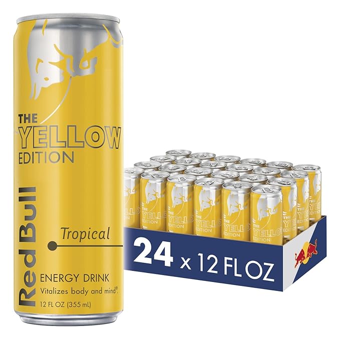 Red Bull Energy Drink Tropical and Original Formula Multiple Sizes (24 Pack)