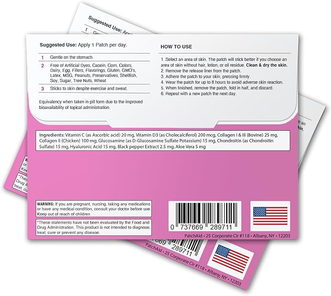 PatchAid Collagen Plus Topical Patch 30-Day Supply