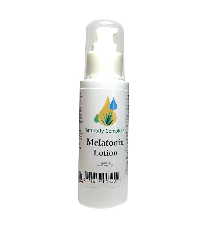 Melatonin Lotion 4 oz. Bottle Non-GMO Soy-Free
