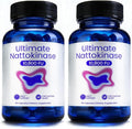 Ultimate Nattokinase Supplement with 10800 FU of Nattokinase Natural Support for Circulation &amp Cardiovascular Health Odorless Fermented Soy Enzyme Easy Daily Routine 120 Count