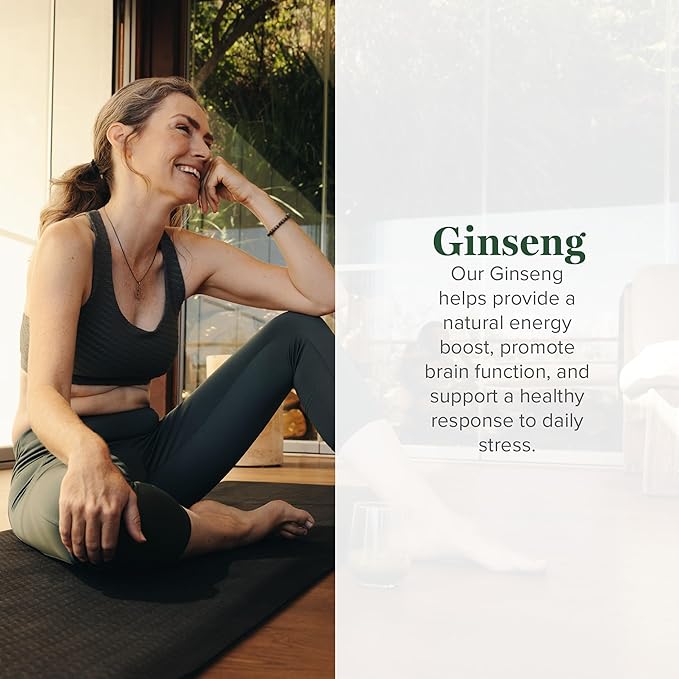 Global Healing Center - Ginseng - Organic Raw Herbal Extract - Liquid Panax Supplement Drop Promotes Energy - Korean and Siberian Ginseng Supplement Maca Ashwagandha - Non-GMO - 2 Fl Oz