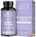 Perimenopause Supplements for Women - Hot Flash Night Sweat Mood &amp Sleep Support | Vegan Hormone Balance Capsules with KSM-66 Ashwagandha Shatavari &amp Black Cohosh | Estrogen-Free 60ct