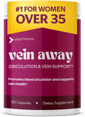 VoomVaya Vein Away – Blood Circulation &amp Vein Support Supplements for Women 35+ | Spider Veins &amp Varicose Veins Treatment for Legs | Circulation and Vein Support w/Diosmin &amp Hesperidin | 6