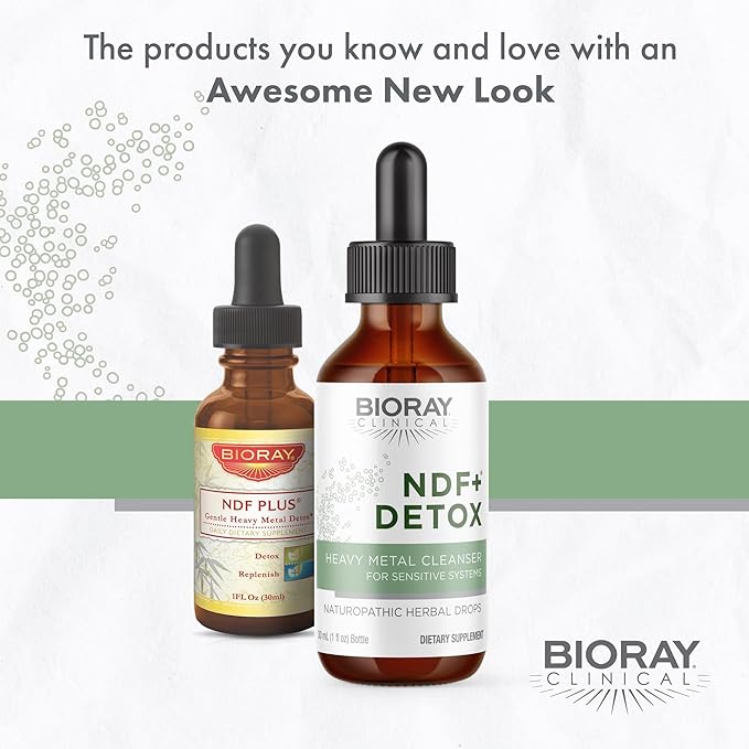BIORAY Clinical NDF Plus - 1 fl oz - Naturally Removes Toxins from the Body - Non-GMO Vegetarian Gluten Free