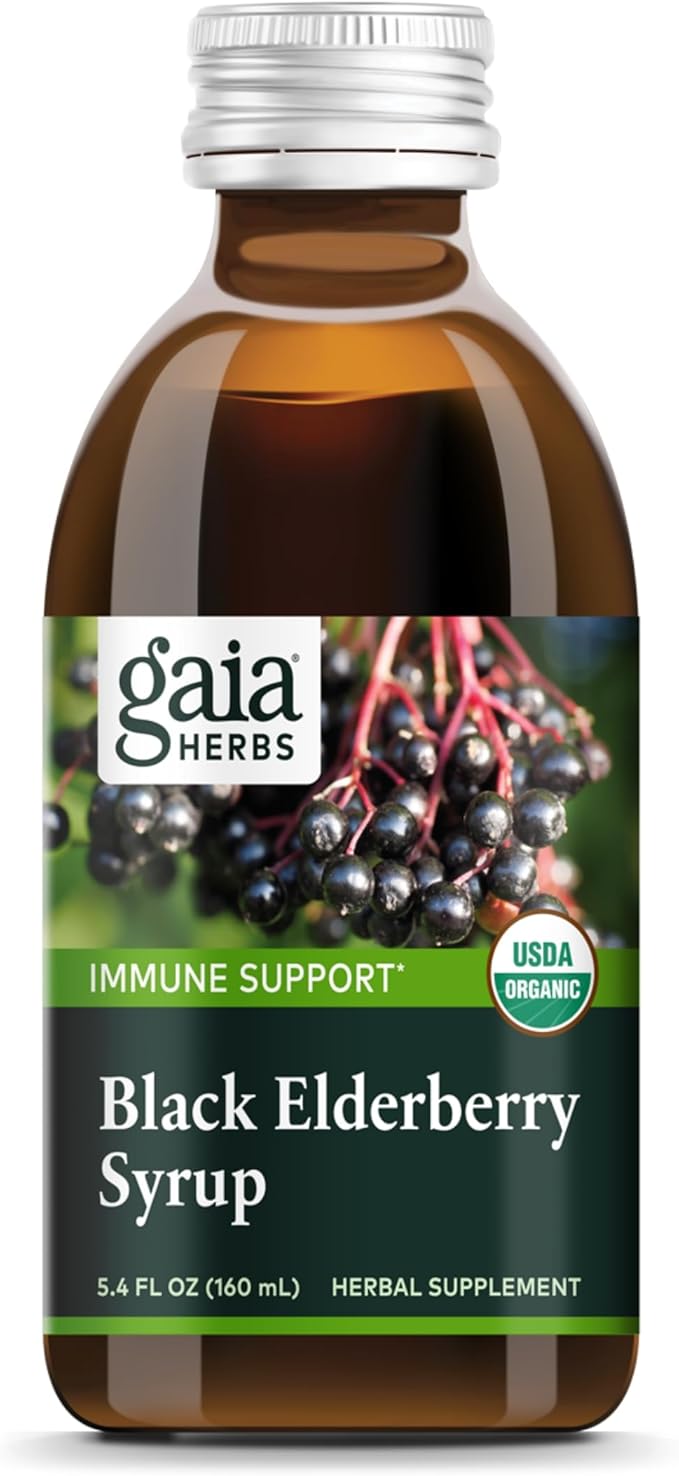 Gaia Herbs Black Elderberry Syrup 5.4 Ounce