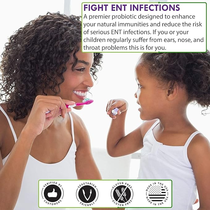 Oral Probiotic Supplement with BLIS K12 4 Billion CFU - Now Dairy Free - Doctor Formulated 30 Day Supply Bottle for Bad Breath Strep Cavities Gum and Oral and Dental Health - Sugar Free - USA Made