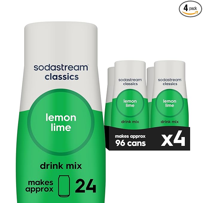 SodaStream Lemon Lime 14.8 Fl Oz (Pack of 4)