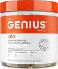 Genius Joy - Nootropic Supplement w/Sam-e Panax Ginseng &amp L-Theanine – 100 veggie pills