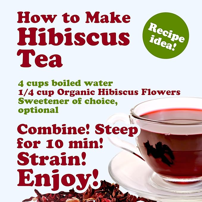 Food to Live Organic Hibiscus Flowers 12 Ounces – Whole Petals. Great for Herbal Tea. Non-GMO. Caffeine-free. Good Source of Vitamin C. Bulk. Kosher