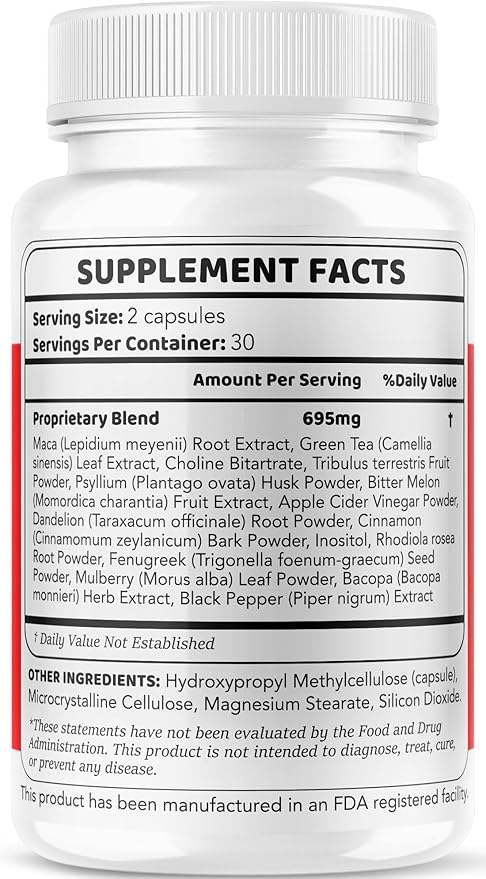 (2 Pack) GlucoZone Blood Support - GlucoZone Capsules Support Optimizer Supplement All Natural Advanced Formula Pills Premium Vitamins for Health &amp Wellness 120 Capsules for 2 Months