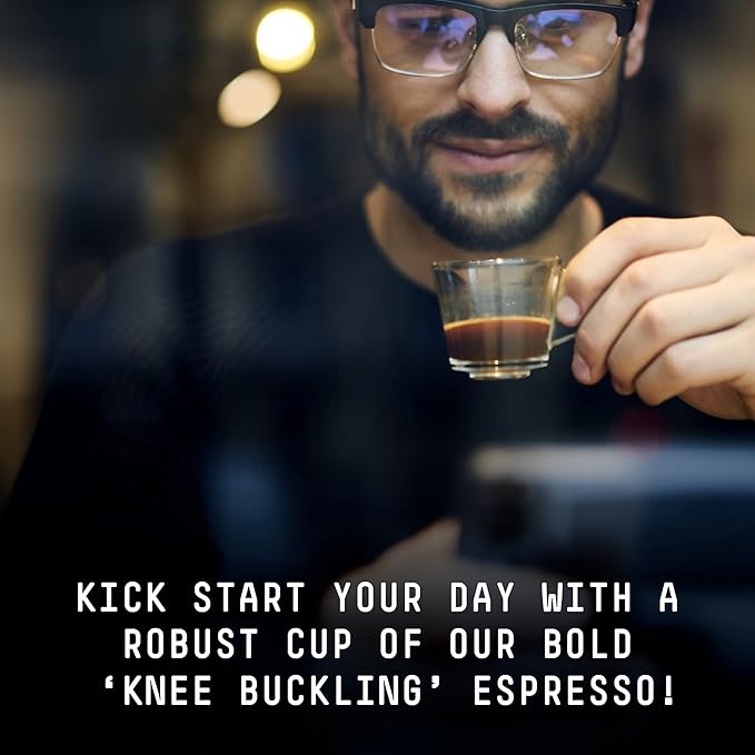 Stone Street Knee Buckling Espresso Beans High Caffeine Coffee Blend Dark Roast Whole Bean 5 LB