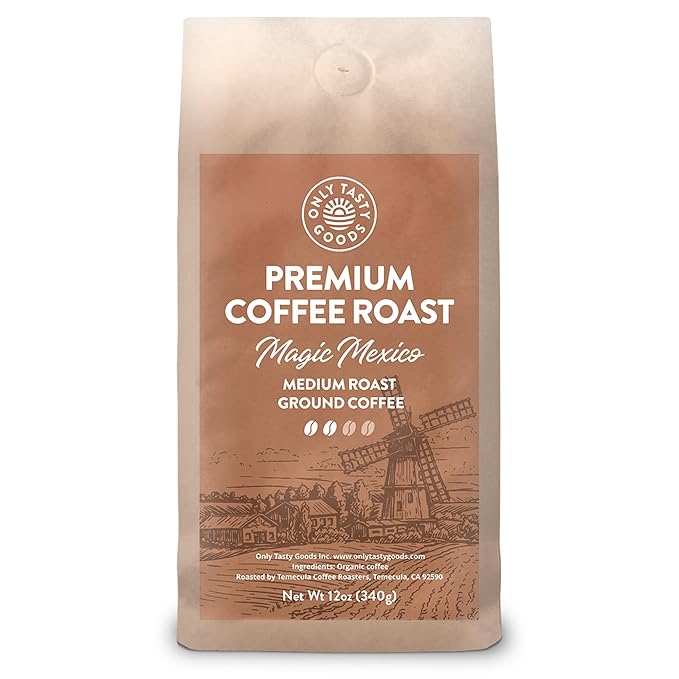 Magic Mexico Medium Roast Ground Coffee Freshly Roasted GMO-Free 12 oz.