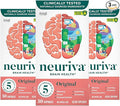 NEURIVA Original Brain Supplement for Memory Focus &amp Concentration + Learning &amp Accuracy with Clinically Tested Nootropics Phosphatidylserine and Neurofactor Caffeine Free 30 Capsules (3 Pa