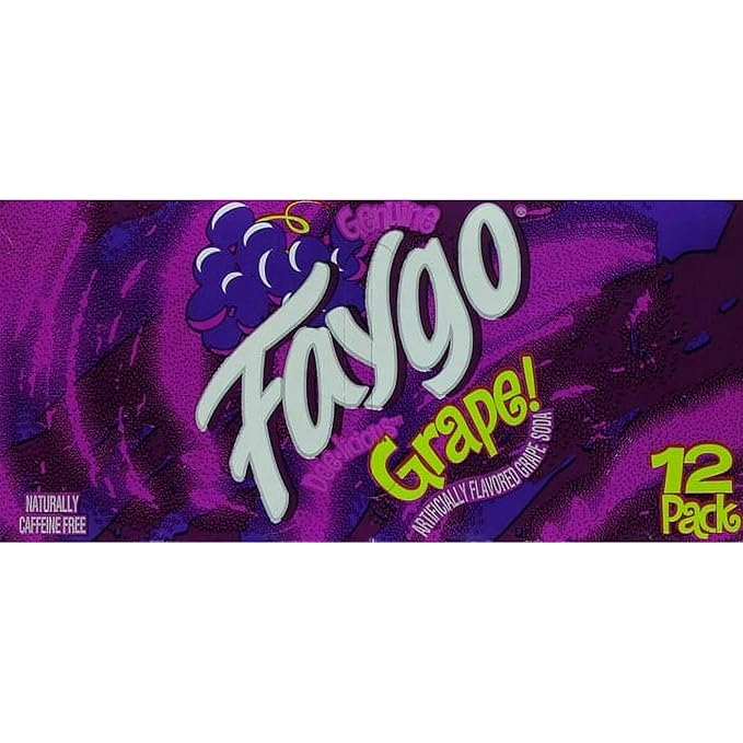 Faygoo - Grape Soda - 24 Pack of 12-oz. Cans