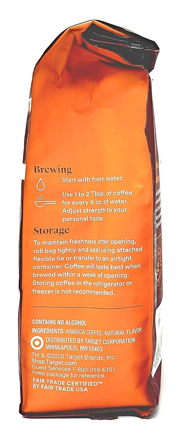 Good &amp Gather Maple Bourbon Ground Coffee - Limited Edition - 3 Bags - 36 Total Ounces - Non-Alcoholic