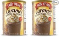 Caffe D'Vita Caramel Blended Ice Coffee - Caramel Frappe Mix Gluten Free No Cholesterol No Hydrogenated Oils No Trans Fat - 3 Lb Can (Pack of 2)