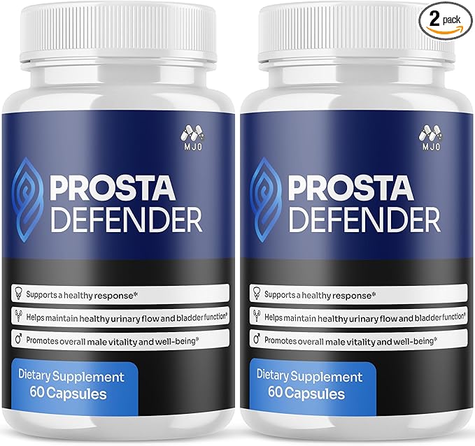 (2 Pack) Prosta Defender Capsules Official Prostadefender Pills with All Natural Ingredients Advanced Overall Health and Wellness Supplement Natural Maximum Strength Vitamin Formula (120 Capsules)