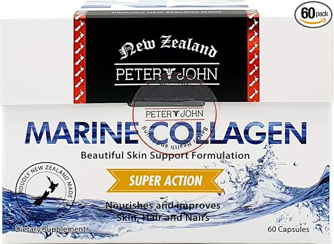 HEALTHFARM Marine Collagen 60Capsule Contains Royal Jelly/for Beartuiful Skin Hair and Nails Dietary Supplement (1 Pack)