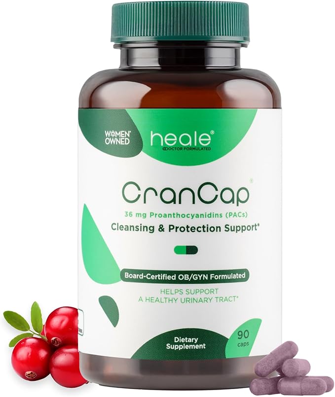 Cranberry Pills for Urinary Tract Health - 90 Count 36mg of Potent PACs - Cranberry Extract Helps Cleanse &amp Protect The Urinary Tract from A UTI - Non-GMO Vegan and Gluten-Free