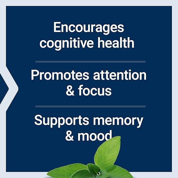 Life Extension Cognitex® Elite sage Blueberry ashwagandha phosphatidylserine vinpocetine Attention Focus Mood &amp Memory Gluten-Free Non-GMO Vegetarian 60 Tablets