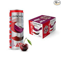 Syncron Elixir Energy Drink Cherry Flavor With 120mg Natural Caffeine From Green Tea Nootropics and Real Fruit Juice Beverage With No Sucralose or Artificial Sweeteners 12 Pack 12 Oz