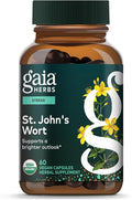 Gaia Herbs St. John's Wort - Stress Support Supplement* - with St. John's Wort - 60 Vegan Capsules (60 Servings)
