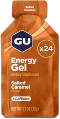 GU Energy Original Sports Nutrition Energy Gel Salted Caramel 24 Count