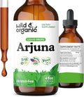 Wild &amp Organic Arjuna Bark Extract Drops - Antioxidant Support - Terminalia Arjuna Extract Supplement - Add to Tea &amp Mix with Powder - No Sugar &amp Alcohol Non-GMO Vegan - 4 fl oz