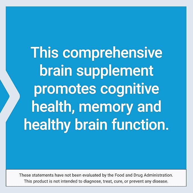 Life Extension Cognitex® Elite sage Blueberry ashwagandha phosphatidylserine vinpocetine Attention Focus Mood &amp Memory Gluten-Free Non-GMO Vegetarian 60 Tablets